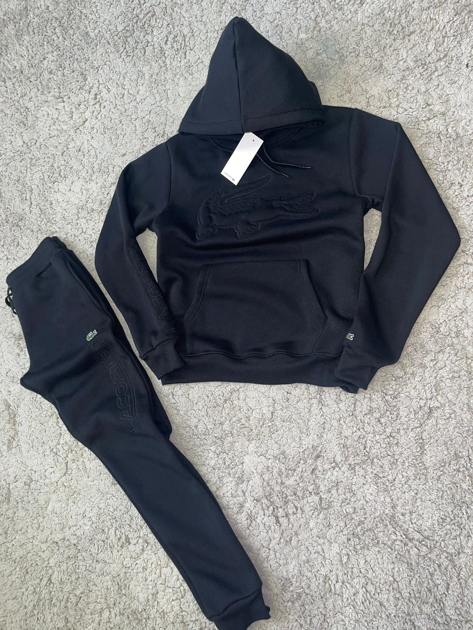 Chándal Lacoste (Negro)